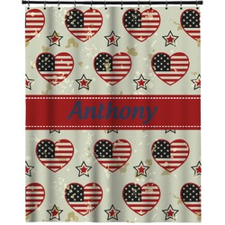 Americana Extra Long Shower Curtain - 70"x84" (Personalized)