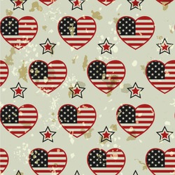 Americana Wallpaper & Surface Covering (Water Activated 24"x 24" Sample)