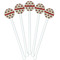 Americana White Plastic 5.5" Stir Stick - Fan View