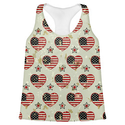 Americana Womens Racerback Tank Top - Medium