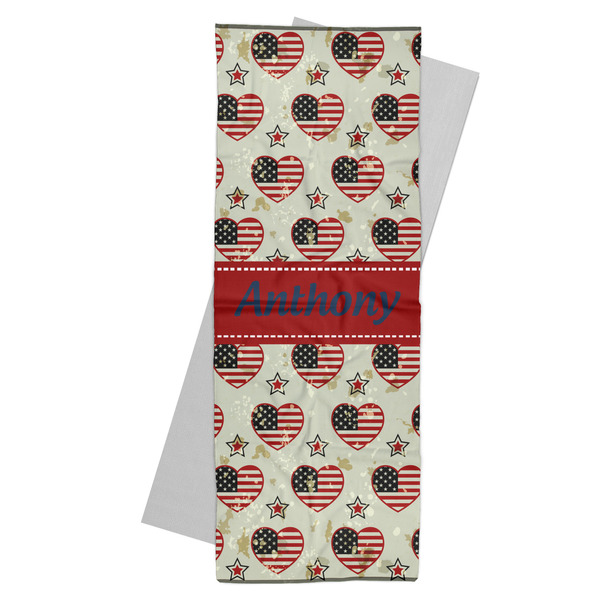 Custom Americana Yoga Mat Towel (Personalized)