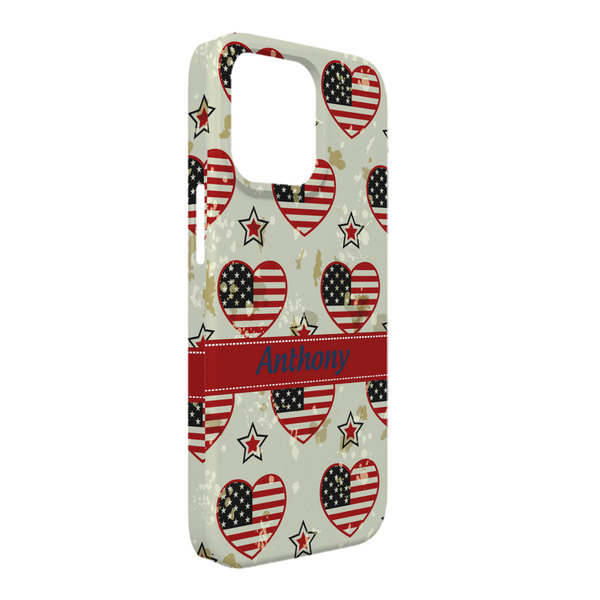 Custom Americana iPhone Case - Plastic - iPhone 13 Pro Max (Personalized)