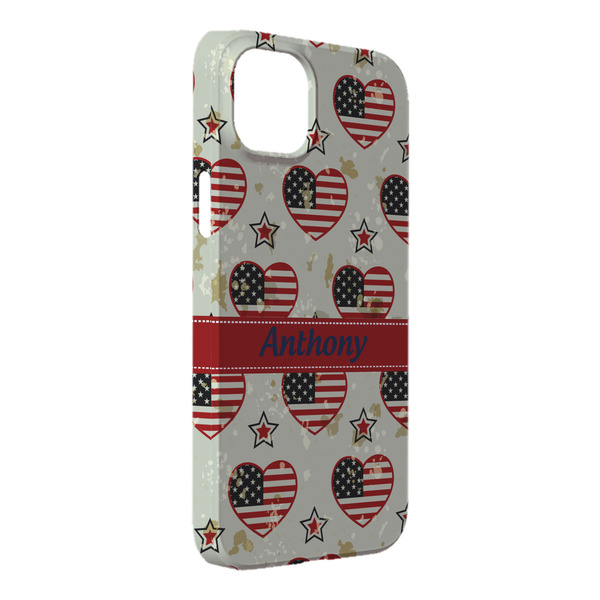 Custom Americana iPhone Case - Plastic - iPhone 14 Plus (Personalized)