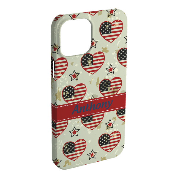 Custom Americana iPhone Case - Plastic - iPhone 15 Plus (Personalized)