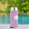 Lotus Flowers Can Cooler - Tall 12oz - In Context