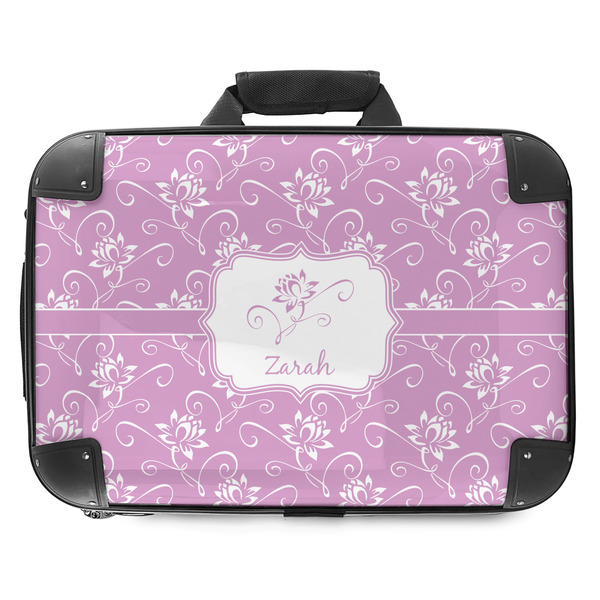 Custom Lotus Flowers Hard Shell Briefcase - 18" (Personalized)