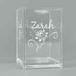 Lotus Flowers Acrylic Pen Holder (Personalized)