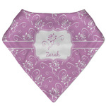 Lotus Flowers Bandana Bib (Personalized)