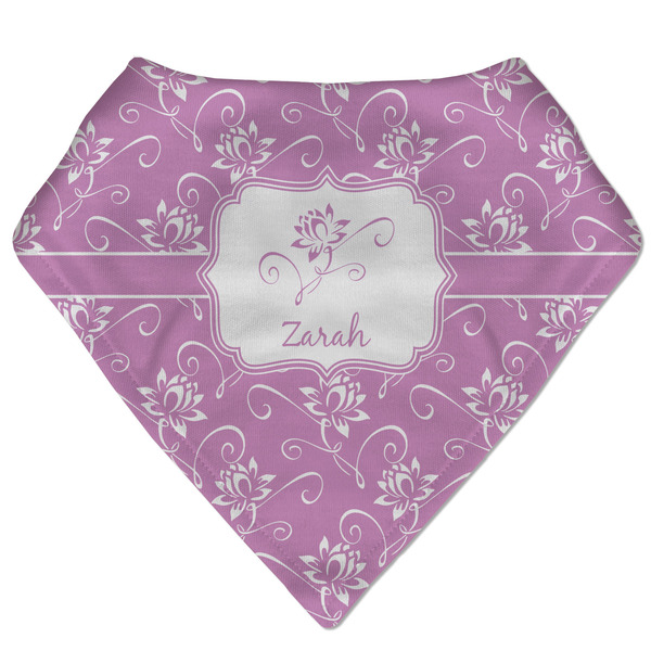 Custom Lotus Flowers Bandana Bib (Personalized)