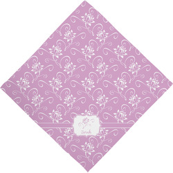 Lotus Flowers Dog Bandana Scarf w/ Name or Text