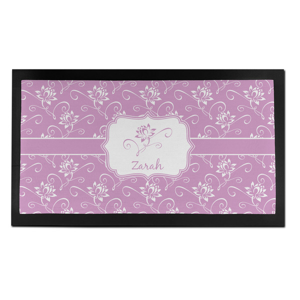 Custom Lotus Flowers Bar Mat - Small (Personalized)