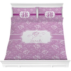 Lotus Flowers Comforter Set - Full / Queen (Personalized)