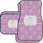 Lotus Flowers Car Floor Mats Set - 2 Front & 2 Back (Personalized)