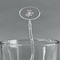 Lotus Flowers Clear Plastic 7" Stir Stick - Oval - Main