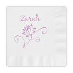 Lotus Flowers Embossed Decorative Napkins (Personalized)