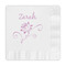 Lotus Flowers Embossed Decorative Napkins (Personalized)