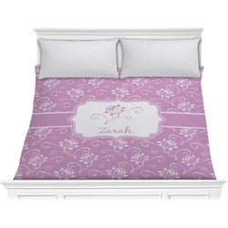 Lotus Flowers Comforter - King (Personalized)