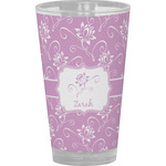 Lotus Flowers Pint Glass - Full Color (Personalized)