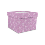 Lotus Flowers Gift Box with Lid - Canvas Wrapped - Small (Personalized)