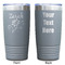 Lotus Flowers Gray Polar Camel Tumbler - 20oz - Double Sided - Approval