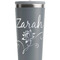 Lotus Flowers Grey RTIC Everyday Tumbler - 28 oz. - Close Up