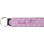 Lotus Flowers Neoprene Keychain Fob (Personalized)