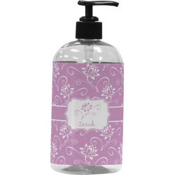 Lotus Flowers Plastic Soap / Lotion Dispenser (Personalized)