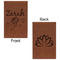 Lotus Flowers Leatherette Sketchbooks - Small - Double Sided - Front & Back View