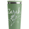 Lotus Flowers Light Green RTIC Everyday Tumbler - 28 oz. - Close Up