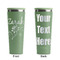 Lotus Flowers Light Green RTIC Everyday Tumbler - 28 oz. - Front and Back