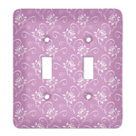 Lotus Flowers Light Switch Cover (2 Toggle Plate)