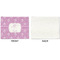 Lotus Flowers Linen Placemat - APPROVAL Single (single sided)