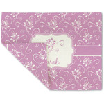 Lotus Flowers Double-Sided Linen Placemat - Single w/ Name or Text