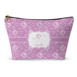 Lotus Flowers Makeup Bag - Large - 12.5"x7" (Personalized)