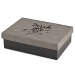 Lotus Flowers Gift Boxes w/ Engraved Leather Lid (Personalized)