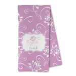 Lotus Flowers Kitchen Towel - Microfiber (Personalized)