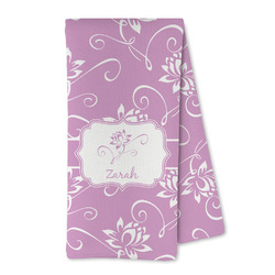 Lotus Flowers Kitchen Towel - Microfiber (Personalized)