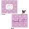 Lotus Flowers Microfleece Dog Blanket - Large- Front & Back