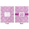 Lotus Flowers Minky Blanket - 50"x60" - Double Sided - Front & Back