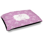 Lotus Flowers Outdoor Dog Bed - Large (Personalized)