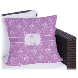 Lotus Flowers Outdoor Pillow - 16" (Personalized)