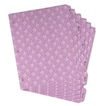 Lotus Flowers Binder Tab Divider - Set of 6 (Personalized)