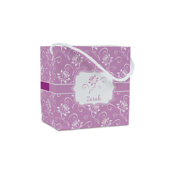 Custom Lotus Flowers Party Favor Gift Bags - Gloss (Personalized)