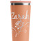 Lotus Flowers Peach RTIC Everyday Tumbler - 28 oz. - Close Up