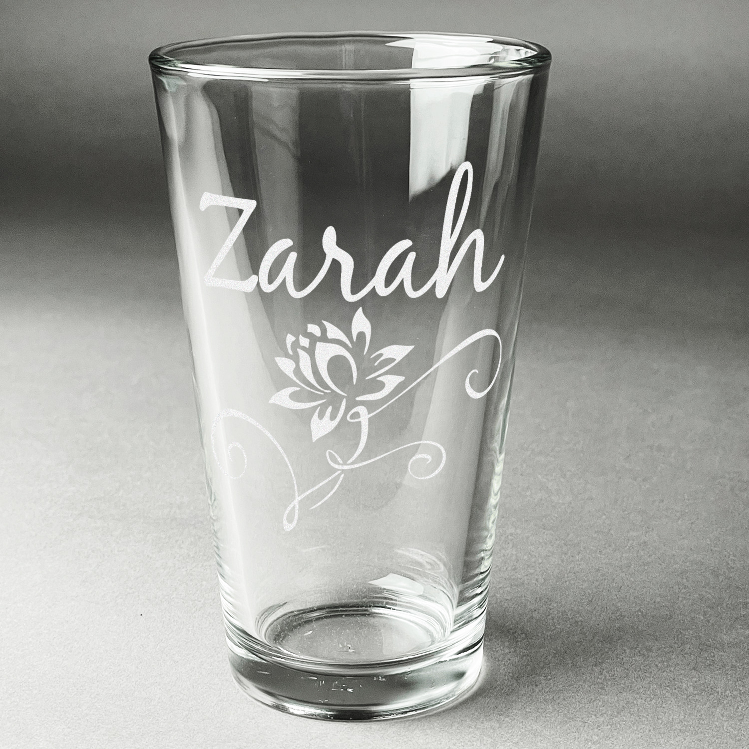 Personalized Beer Can Glass Glass Can Tumbler Flower Glass 