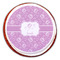 Lotus Flowers Printed Icing Circle - Large - On Cookie