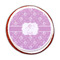 Lotus Flowers Printed Icing Circle - Medium - On Cookie