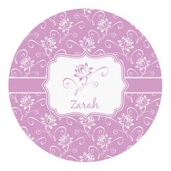 Lotus Flowers Round Decal - Small (Personalized)