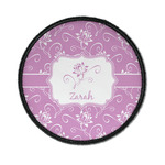 Lotus Flowers Iron On Round Patch w/ Name or Text