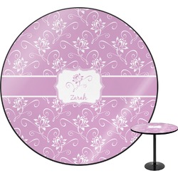 Lotus Flowers Round Table - 24" (Personalized)